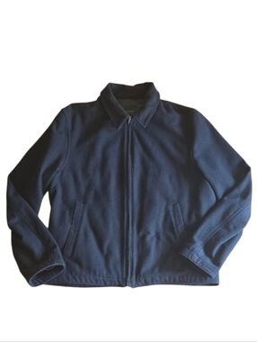 Express Classic Wool Blend Black Coat Jacket Men's L Business Casual